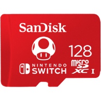 Memorias Flash | SANDISK SDSQXAO-128G-GNCZN — Memoria Flash para Nintendo Switch, 128GB MicroSDXC Clase 3