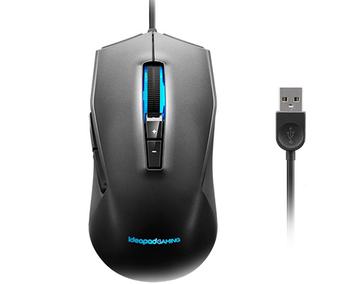 Mouse | LENOVO GY50Z71902 — Mouse Gamer Ergonómico M100 Idea Gaming, Alámbrico, Óptico, 3.200DPI, USB-A, Negro