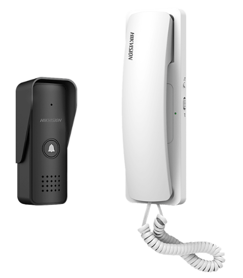 Interfones | HIKVISION DS-KIS103/US — Interfon , Alámbrico, Unidad de Interiores - Exteriores, Incluye Frente de Calle