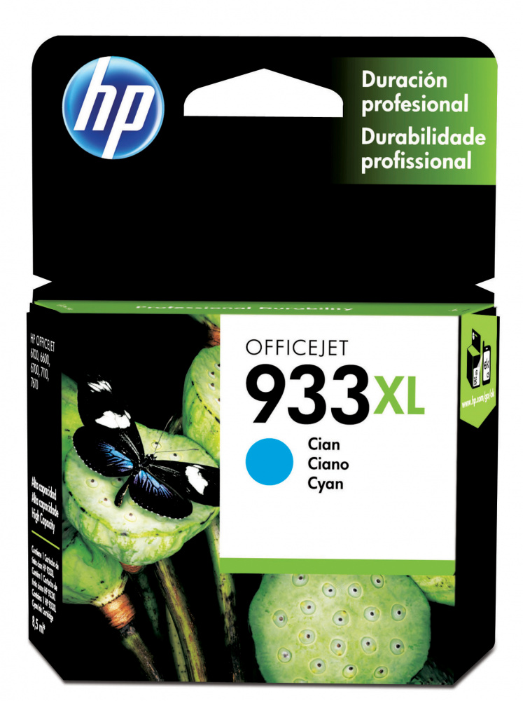 Cartuchos | HP CN054AL — Cartucho 933XL Cian Original, 825 Páginas