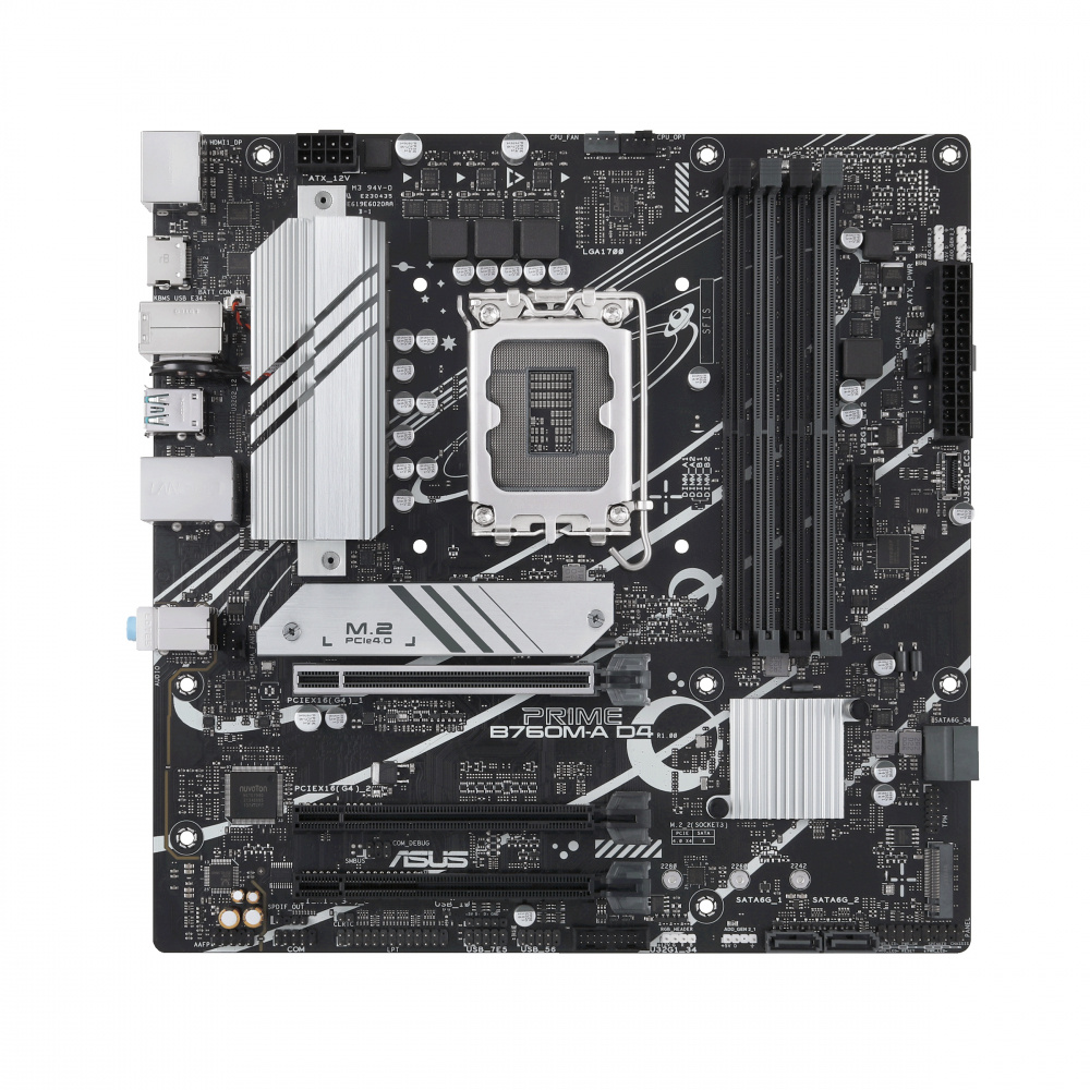 Tarjetas Madre | ASUS 90MB1D00-M0EAY0 — Tarjeta Madre PRIME B760M A D4, Micro-ATX, LGA 1700, Intel B760, 128GB DDR4, HDMI/DP para Intel