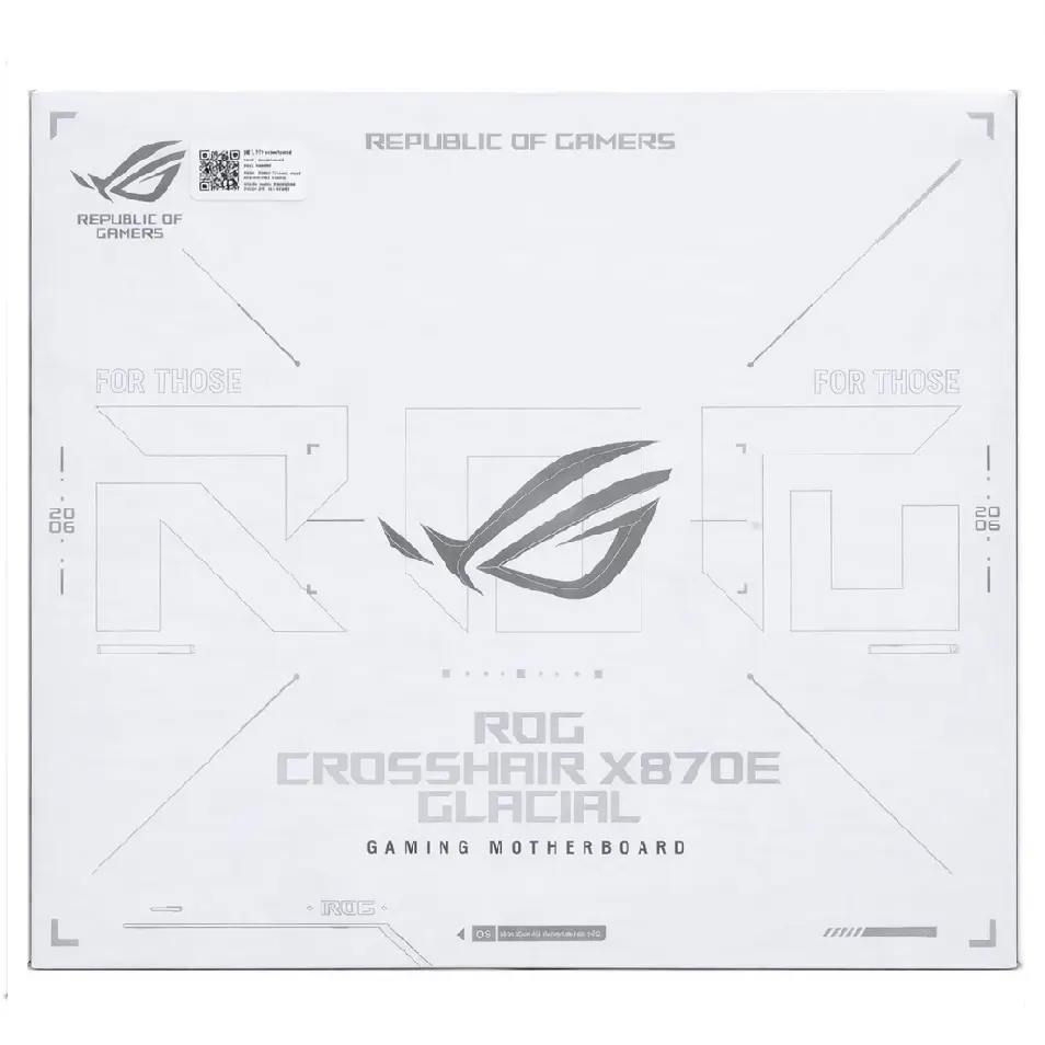 Tarjetas Madre | ASUS 90MB1NQ0-M0VAY — Tarjeta Madre X870E GLACIAL, ATX, Socket AM5, AMD X870E, 256GB DDR5, HDMI/DP para AMD