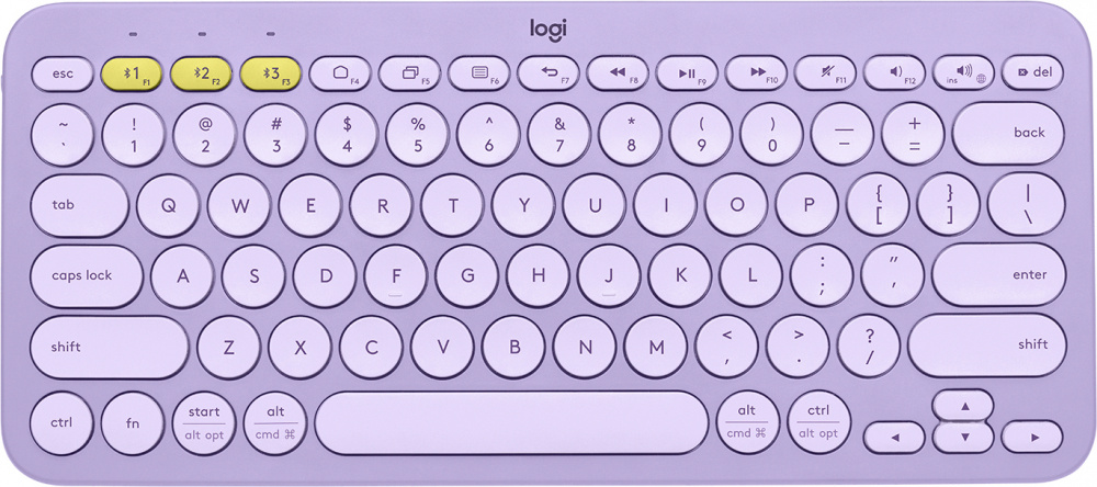 Teclados | LOGITECH 920-011150 — Teclado K380, Inalámbrico, Bluetooth, Lavanda (Español)