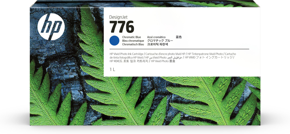 Cartuchos | HP 1XB04A — Cartucho 776 Azul Cromático, 1L