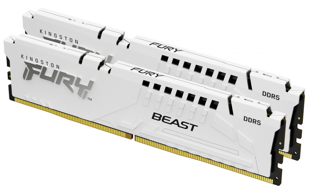 Memorias RAM para PC | KINGSTON KF560C36BWEK2-64 — Kit Memoria RAM FURY Beast DDR5, 6000MHz, 64GB - 2 x 32GB, CL36, XMP/EXPO, Blanco