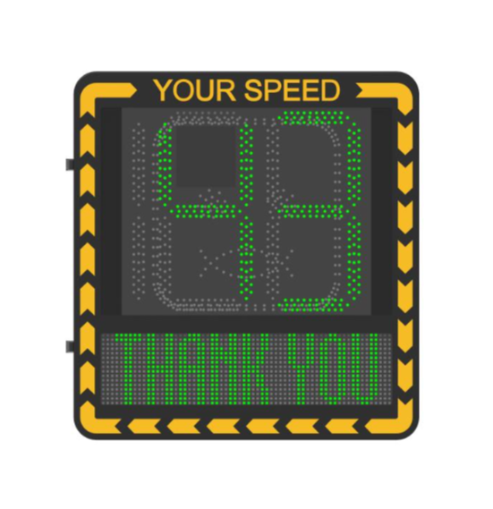 Semáforos y Señalización | HIKVISION YJP7681-188-NR — Pantalla de Velocidad , LED, Verde/Rojo