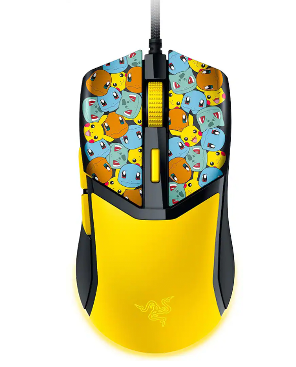 Mouse | RAZER 840272920220 — Mouse Cobra Pokemon, Alámbrico, Óptico, 8.500DPI, USB-A, Multicolor