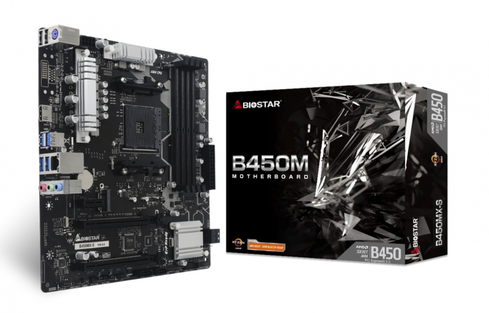 Tarjetas Madre | BIOSTAR B450MX-S — Tarjeta Madre , Micro-ATX, Socket AM4, AMD B450, 128GB DDR4, HDMI para AMD