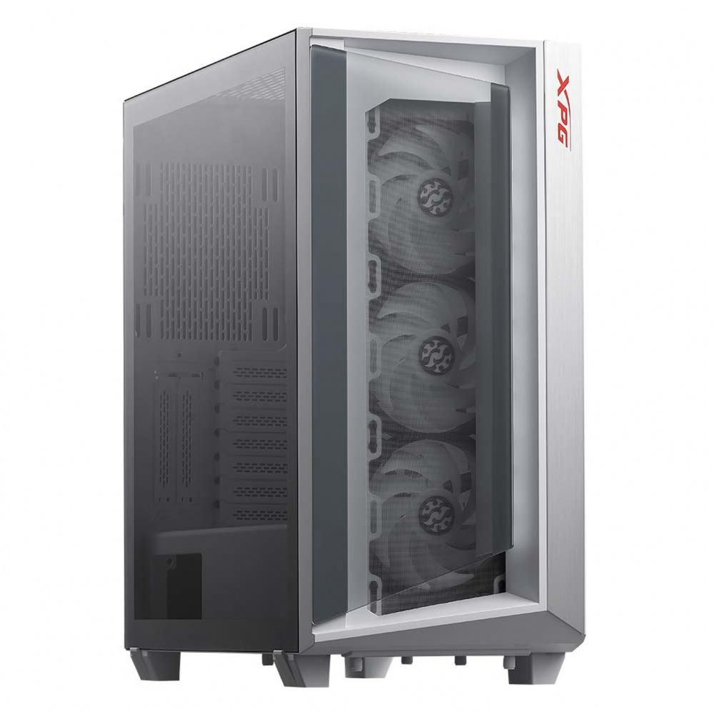 Gabinetes | XPG CRUISERST-WHCWW — Gabinete , Midi-Tower, ATX/CEB/EATX/EEB/Micro-ATX/Mini-ITX, USB 3.0, sin Fuente, 3 Ventiladores Instalados, Blanco