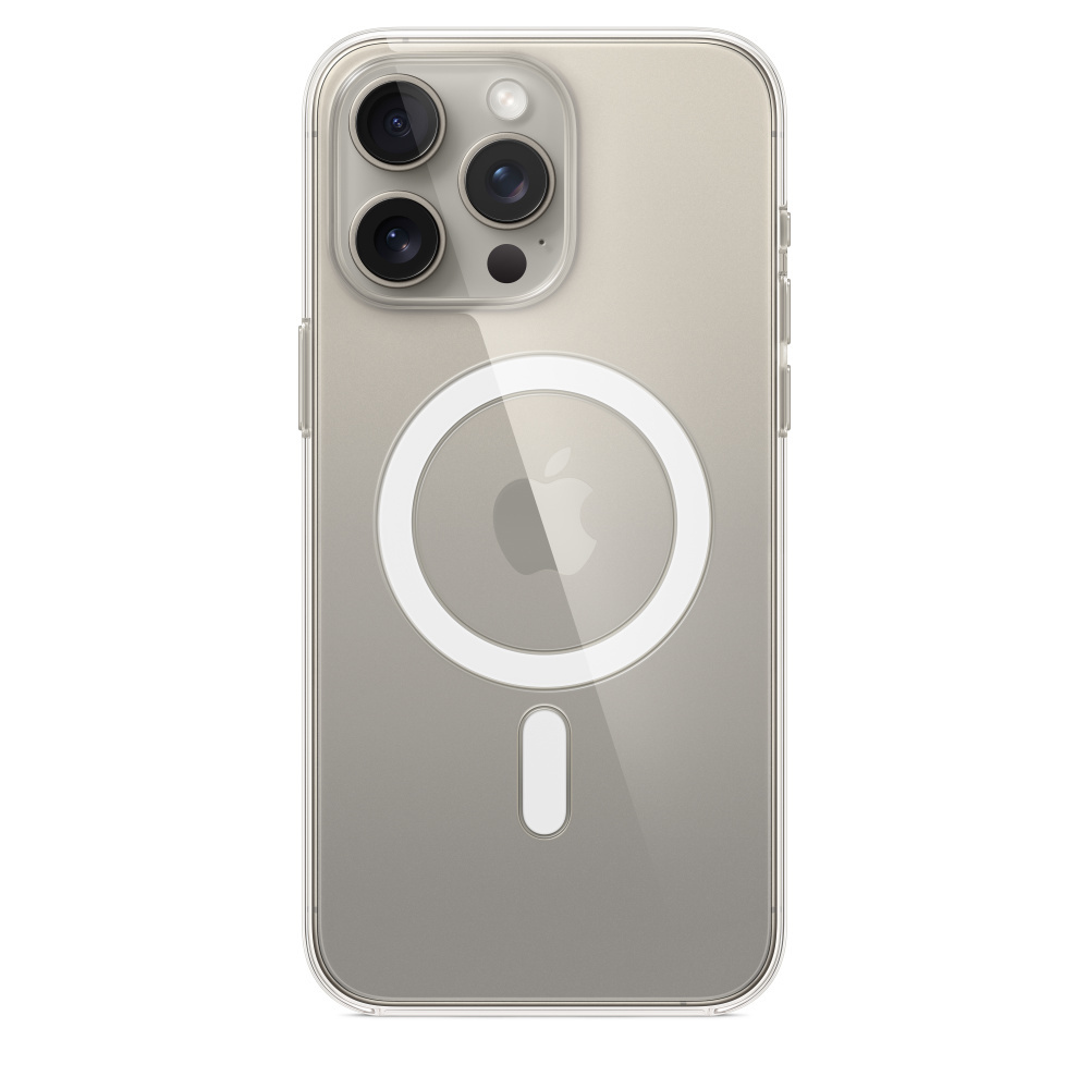 Fundas para iPhone | APPLE MT233ZM/A — Funda para iPhone 15 Pro Max, Transparente