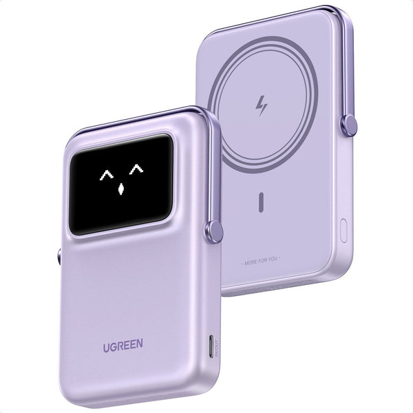 Cargadores Portátiles | UGREEN 6941876243280 — Cargador Portátil Power Bank UNO Magnetic, 10.000mAh, Morado