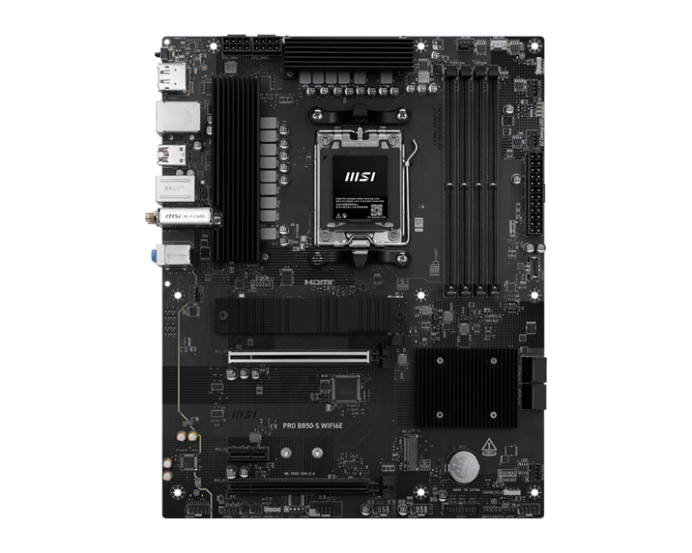 Tarjetas Madre | MSI PRO B850-S WIFI6E — Tarjeta Madre PRO B850-S, ATX, Socket AM5, AMD B850, 256GB DDR5, HDMI/DP para AMD
