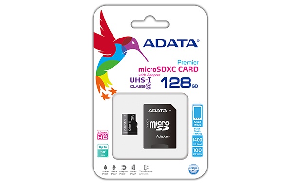 Memorias Flash | ADATA AUSDX128GUICL10-RA1 — Memoria Flash Premier, 128GB microSDXC UHS-I Clase 10, con Adaptador