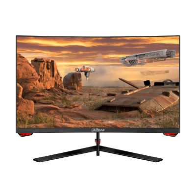 Monitores | DAHUA DHI-LM24-E230C — Monitor Gamer Curvo LM24-E230C LED VA 23.6", 1920x1080 Full HD, 165Hz, HDMI/DisplayPort, Negro
