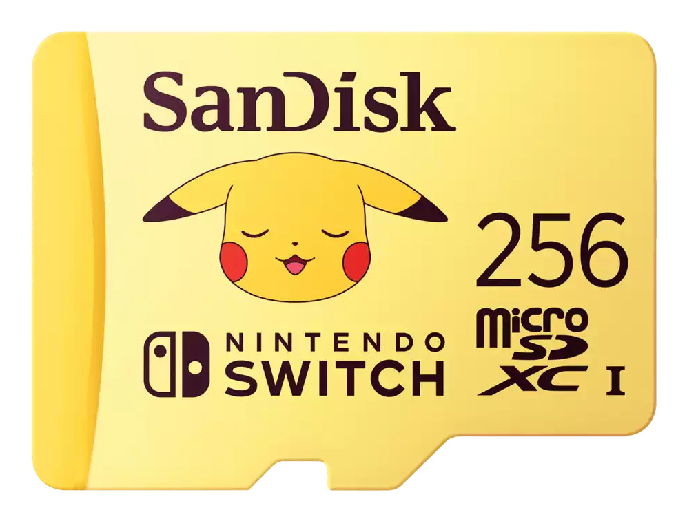 Memorias Flash | SANDISK SDSQXAO-256G-GN6ZK — Memoria Flash Pikachu, 256GB MicroSDXC UHS Clase 3