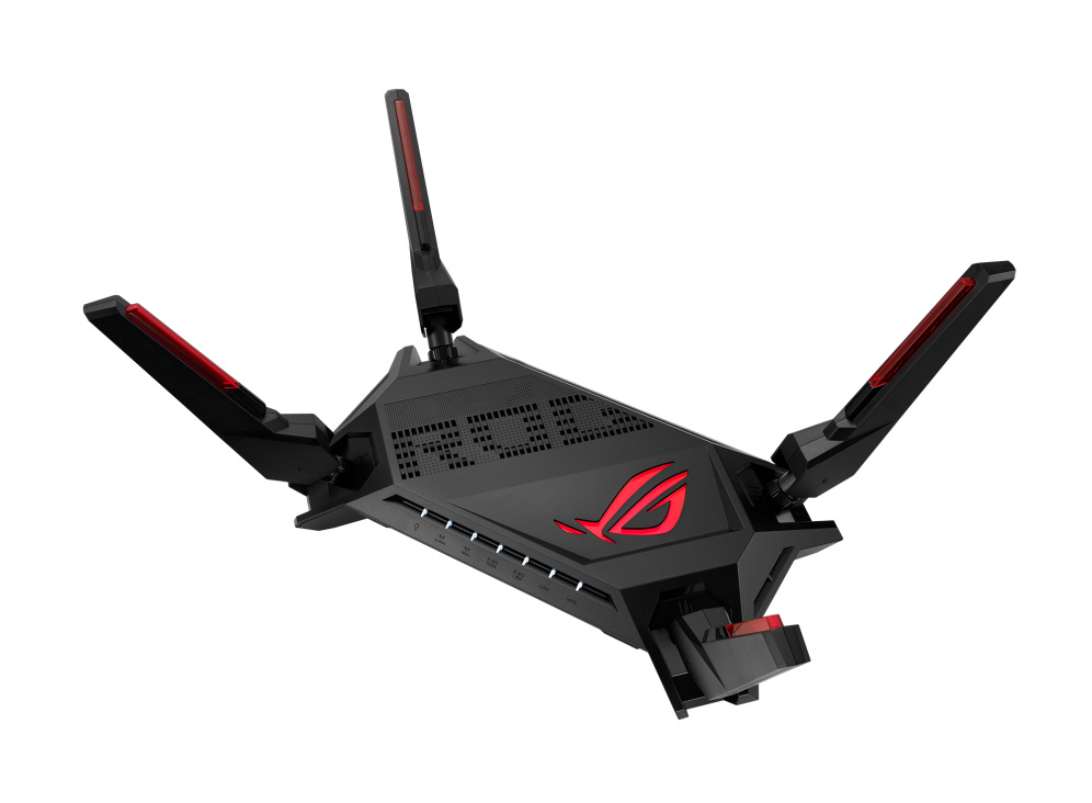 Router | ASUS 90IG0780-MA1B0T — Router Gigabit Ethernet de Banda Dual MU-MIMO Firewall ROG Rapture GT-AX6000 para Gaming con AiMesh, Inalámbrico, 6000 Mbit/s, 5x RJ-45, 4 Antenas Externas