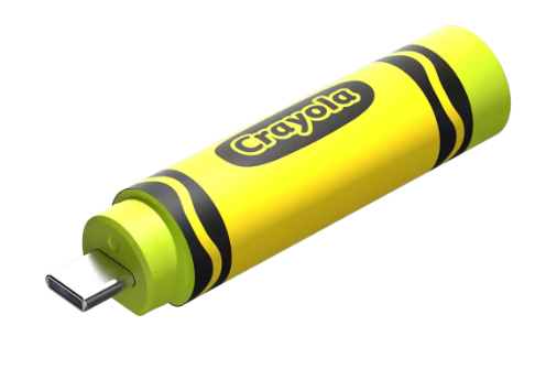 Memorias USB | SANDISK SDCZIC-256G-G46L — Memoria USB Crayola, 256GB, USB-C 3.2 Gen 1, Lectura 120MB/s, Verde/Amarillo