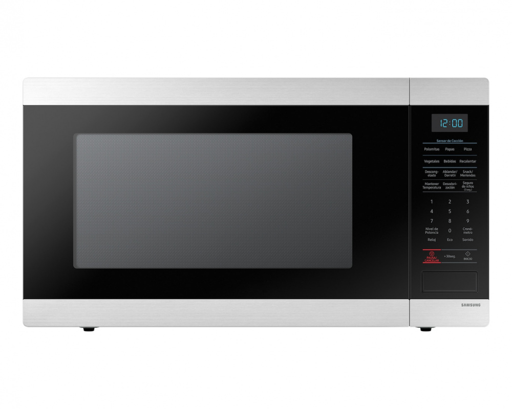 Hornos de Microondas | SAMSUNG MS19M8020AS — Horno de Microondas , 1.9 Pies Cúbicos, 1650W, 54 Litros, Negro/Plata