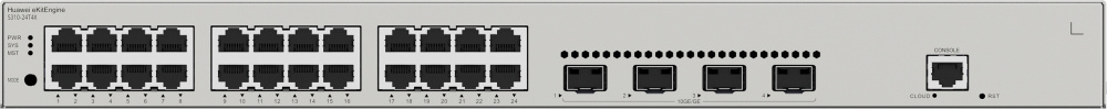 Switches | HUAWEI S310-24T4X — Switch Gigabit Ethernet , 24 Puertos RJ-45 10/100/1000 + 4 Puerto SFP+, 128 Gbit/s, 16.000 Entradas - Administrable