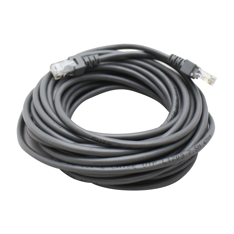 Cables Patch | GHIA GCB-018 — Cable Patch Cat5e UTP RJ-45 Macho - RJ-45 Macho, 7.5 Metros, Gris