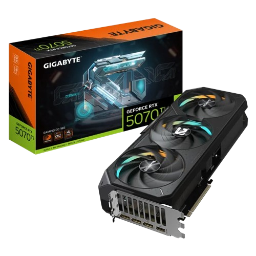 Tarjetas de Video | GIGABYTE GV-N507TGAMING OC-16GD — Tarjeta de Video NVIDIA GeForce RTX 5070 Ti GAMING OC, 16GB 256-bit GDDR7, PCI Express x16 5.0, Mín. 750W