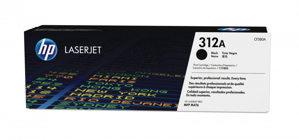 Tóner | HP CF380A — Tóner 312A Negro, 2.400 Páginas