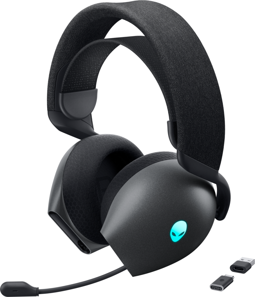 Audífonos | DELL AW725H-G-DEAM — Audífonos Gamer con Micrófono Alienware AW725H, Bluetooth, Cancelación de Ruido, Alámbrico/Inalámbrico, USB-C, para PC, Negro