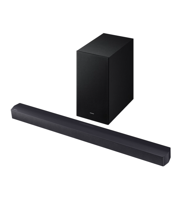 Barras de Sonido | SAMSUNG HW-B450F — Barra de Sonido con Subwoofer , Bluetooth, Alámbrico/Inalámbrico, 2.1 Canales, 300W RMS