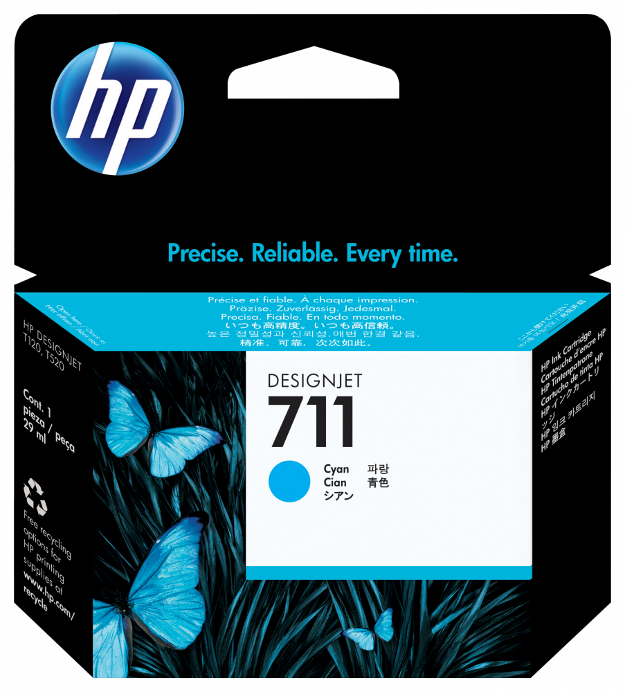 Cartuchos | HP CZ130A — Cartucho 711 Cian Original 29ml