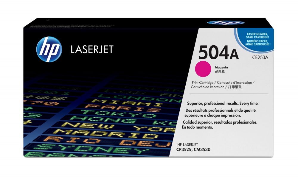 Tóner | HP CE253A — Tóner 504A Magenta, 7.000 Páginas