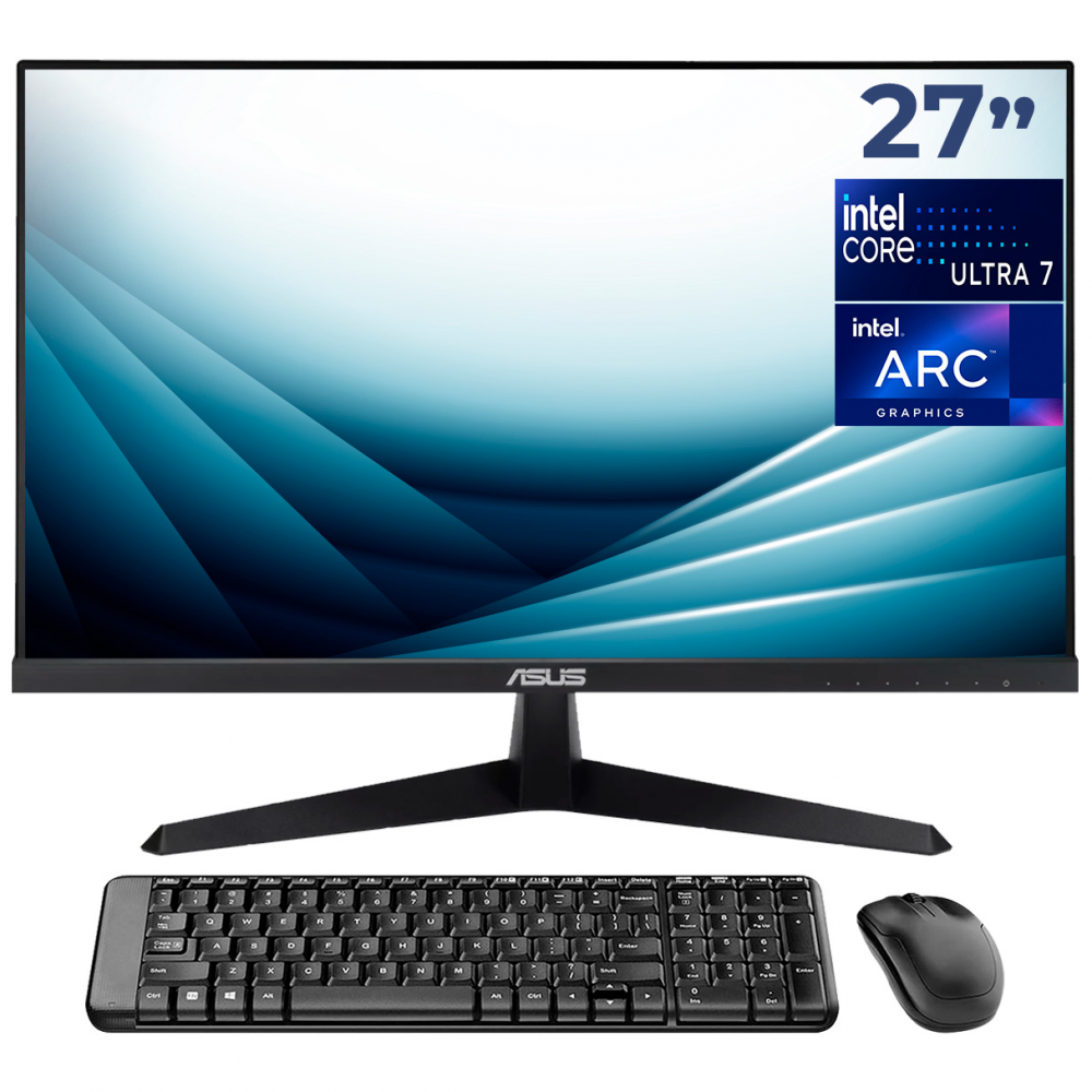 Mini PC's | ASUS CN14P-MTMU716GB1M — Mini PC NUC 14 PRO, Intel Core Ultra 7 155H, 16GB, 1TB SSD, Windows 11 Prueba,Incluye Monitor, Mouse y Teclado