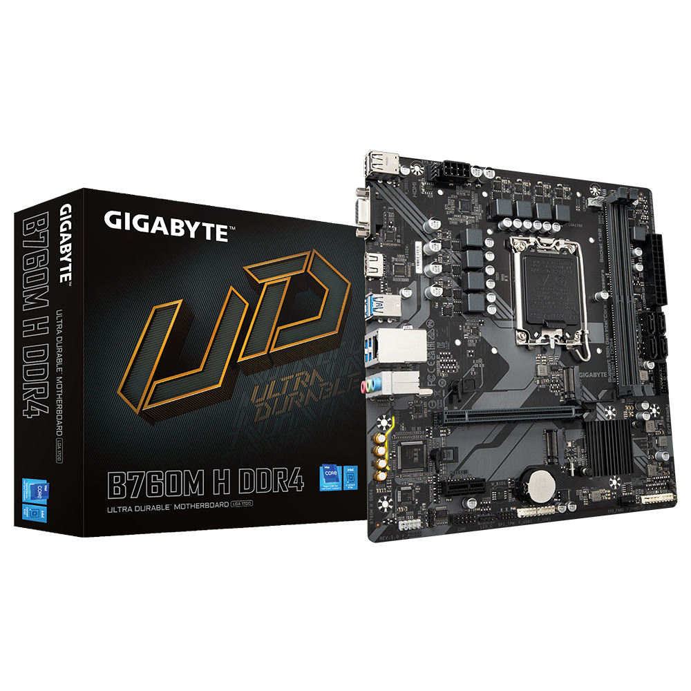 Tarjetas Madre | GIGABYTE B760M H DDR4 — Tarjeta Madre , Micro-ATX, LGA 1700, Intel B760, 64GB DDR4, HDMI para Intel