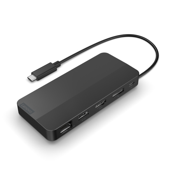 Docking Stations | LENOVO 40B90000WW — Docking Station USB-C Dual Display Travel Dock USB-C, 1x USB-A 2x USB-C, 1x HDMI, 1x Display Port, 1x RJ-45, Negro