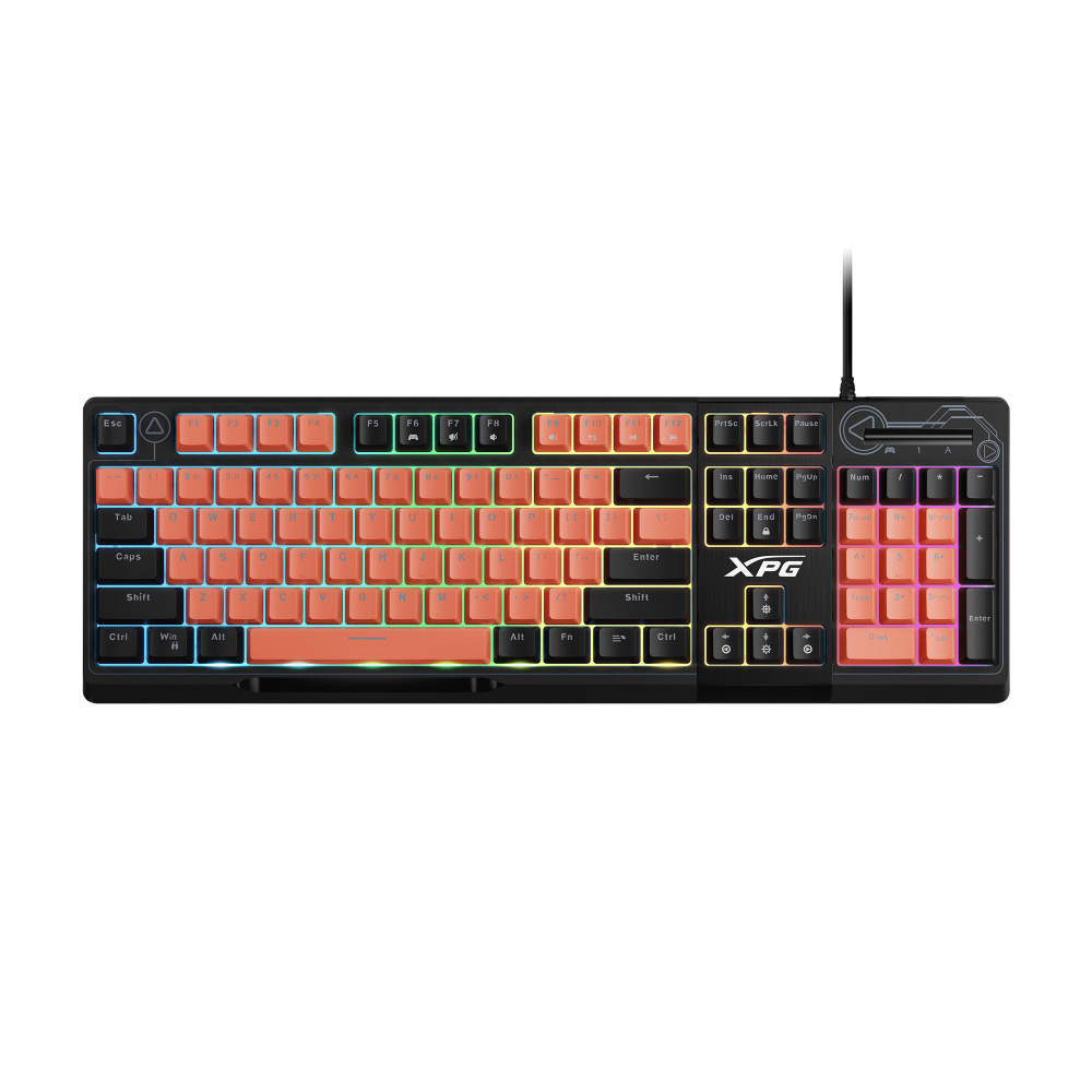Teclados | XPG SEEKER105Z-BK/OGCES — Teclado Gamer Seeker Mera LED RGB, Alámbrico, USB, Negro, Inglés