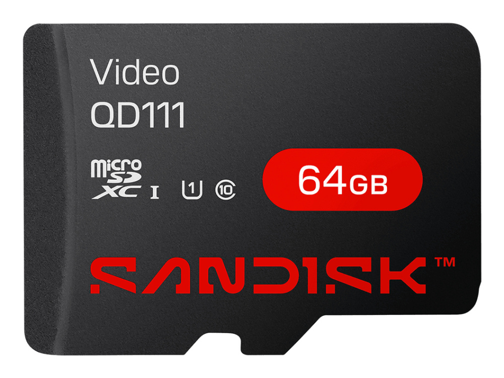 Memorias Flash | SANDISK SDSDQAS4-064G-BP — Memoria Flash Video VD QD131, 64GB MicroSDXC UHS-I Clase 10