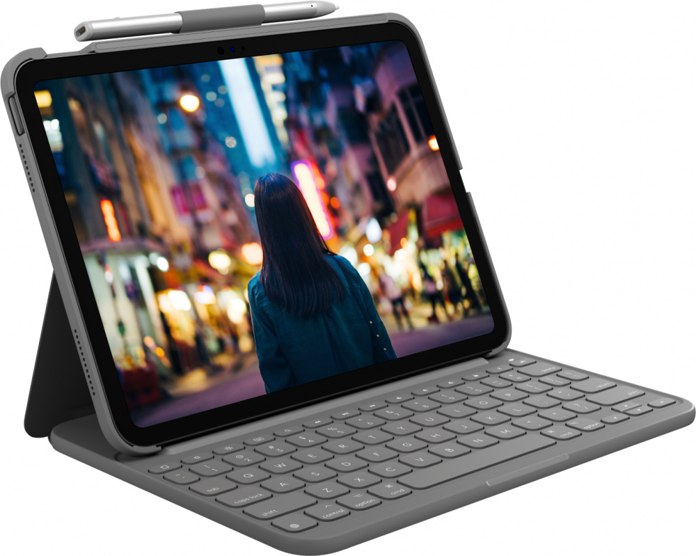 Fundas para iPad | LOGITECH 920-011368 — Funda para iPad 10.9", Gris