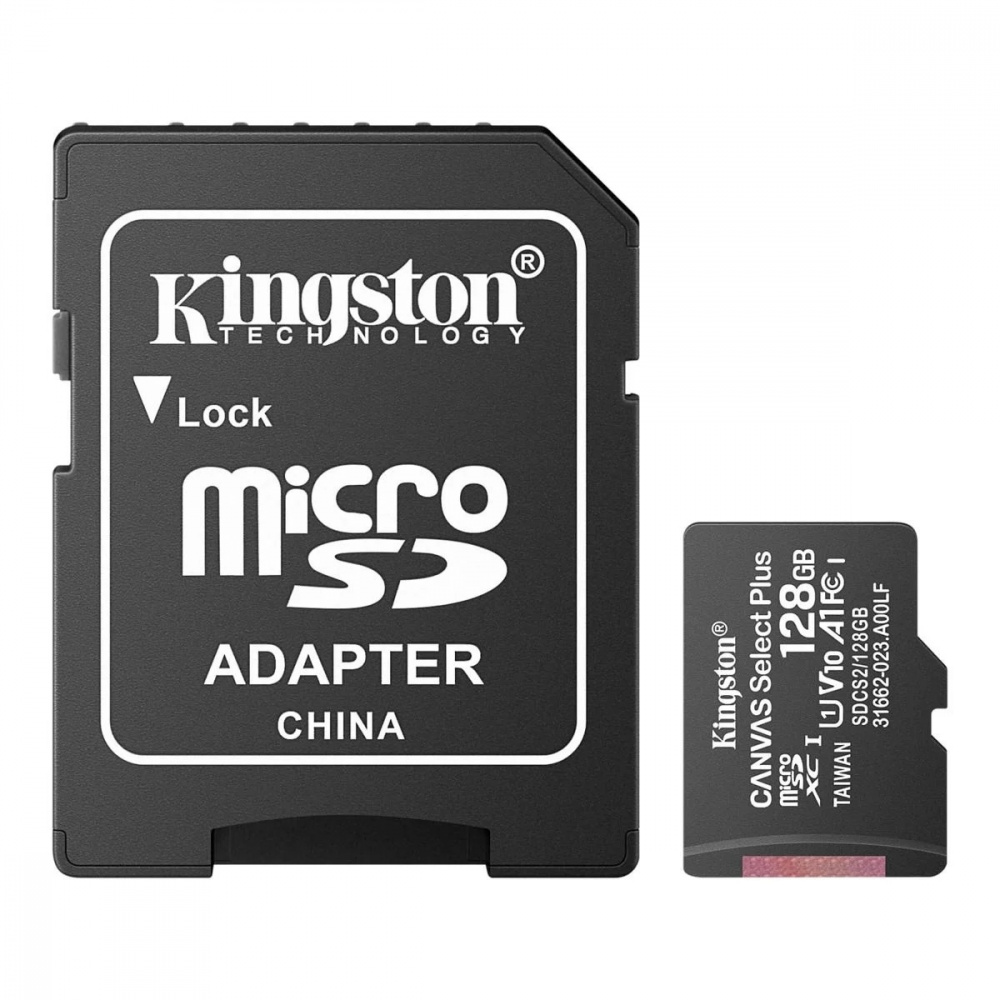 Memorias Flash | KINGSTON MSD-128ST — Memoria Flash , 128GB MicroSDXC UHS-I Clase U1, con Adaptador