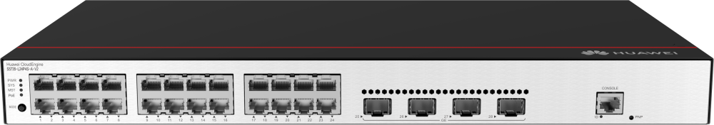 Switches | HUAWEI 98012021 — Switch CloudEngine S5735-L24P4S-A-V2, 24 Puertos Gigabit Ethernet 10/100/1000 24 x PoE+ 400W, 56 Gbit/s, Administrado