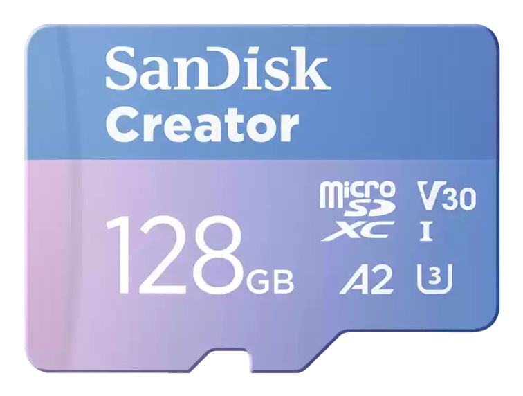 Memorias Flash | SANDISK SDSQXAA-128G-GN6MS — Memoria Flash Creator, 128GB MicroSDXC UHS-I Clase 10, con Adaptador