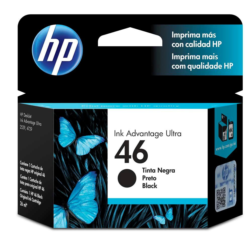 Cartuchos | HP CZ637AL — Cartucho 46 Negro Original, 1500 Páginas