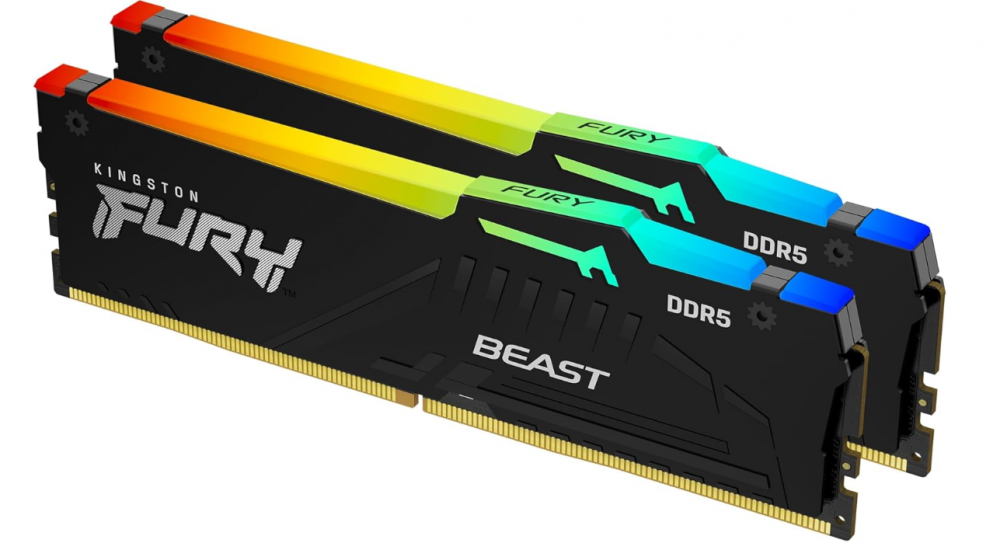Memorias RAM para PC | KINGSTON KF564C32BBEA-32 — Memoria RAM FURY Beast Black RGB DDR5, 6400MHz, 32GB, CL32, XMP/EXPO