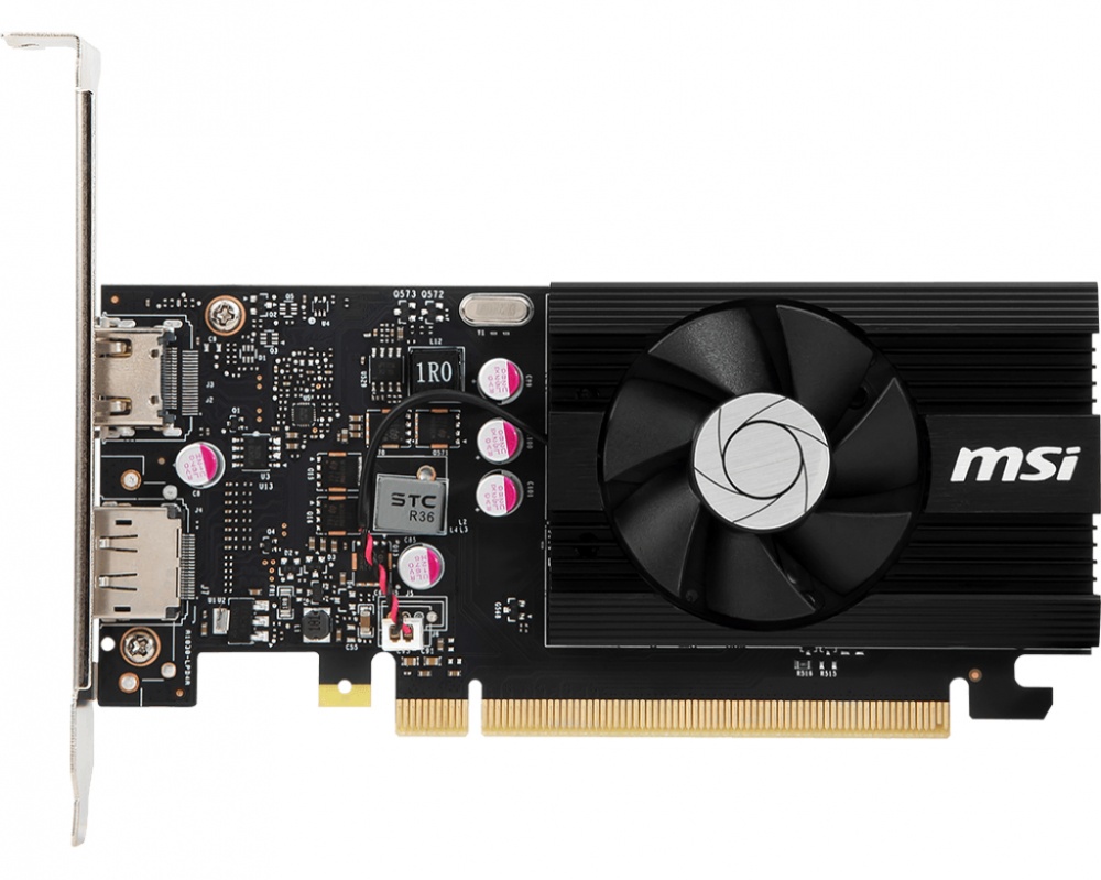 Tarjetas de Video | MSI GT 1030 2GD4 LP OC — Tarjeta de Video NVIDIA GeForce GT 1030 , 2GB 64-bit GDDR4, PCI Express x16 3.0, Mín. 300W