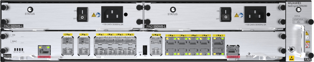 Router | HUAWEI AR6280 — Router NetEngine , Alámbrico,12 Gbps, 10x RJ-45, 2x USB, 14x WAN SFP+