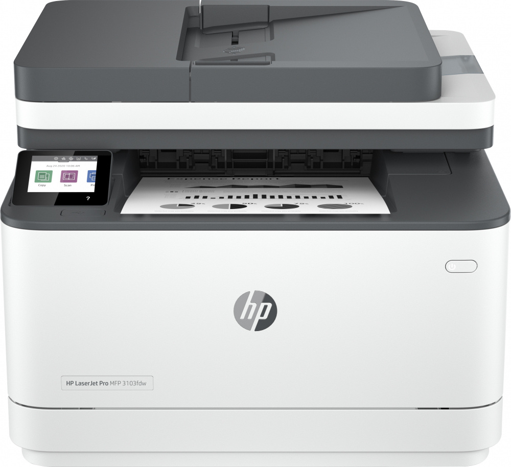 Multifuncionales | HP 3G632A — Multifuncional LaserJet Pro 3103fdw, Blanco y Negro, Láser, Impresión Dúplex Automática, Inalámbrico, Print/Scan/Copy/Fax