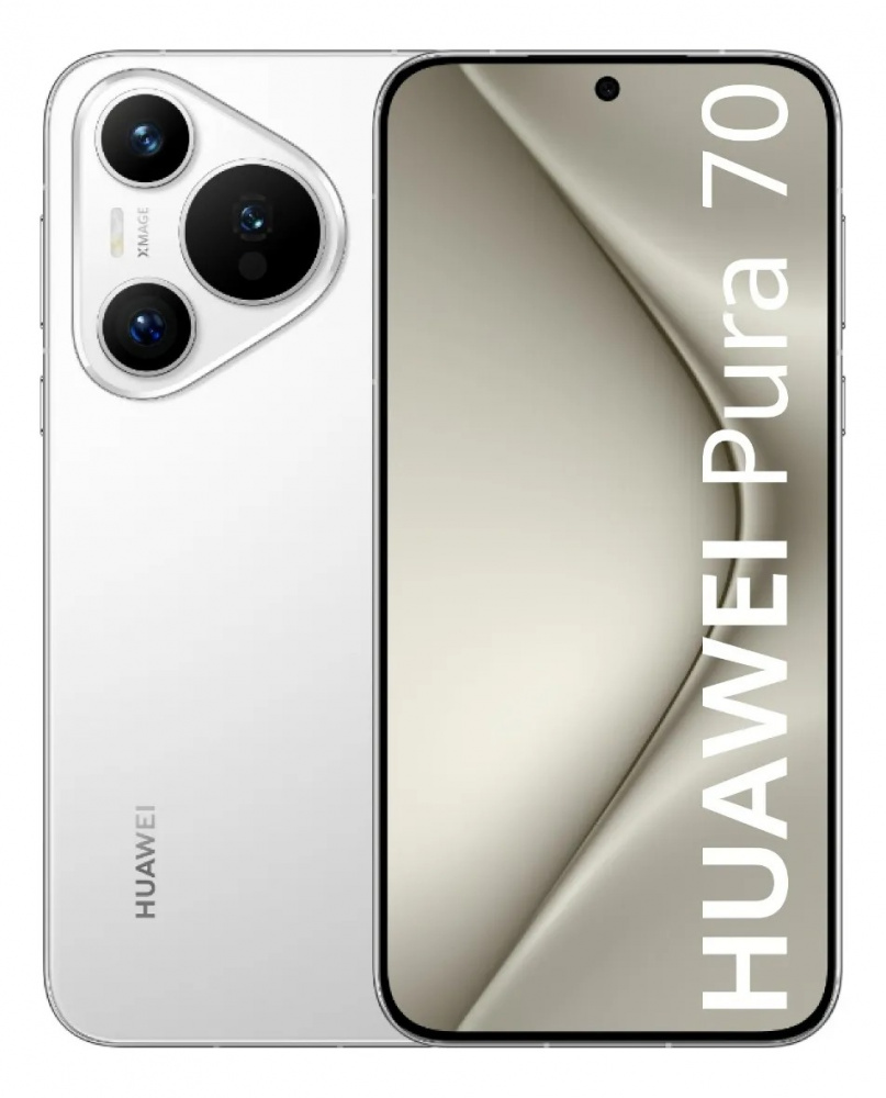 Celulares | HUAWEI 51097VWP — Pura 70 6.6" Dual SIM, 256GB, 12GB RAM, Blanco