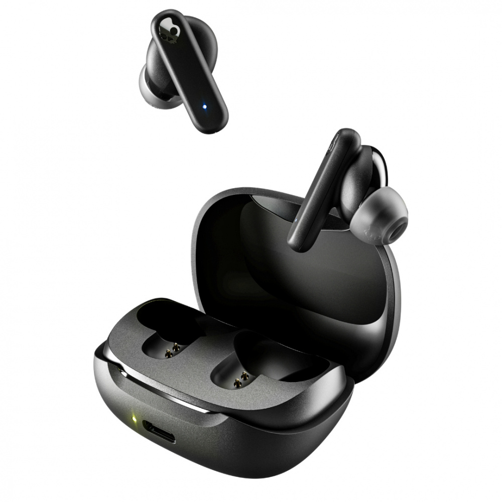Audífonos Intrauriculares | SKULLCANDY 810045688770 — Audífonos Intrauriculares con Micrófono Smoking Buds, Inalámbrico, Bluetooth, Negro