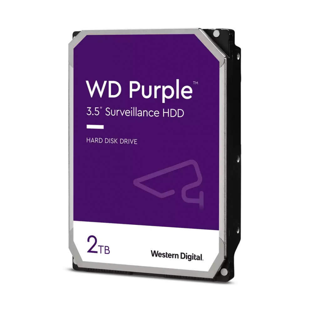 Discos Duros para Videovigilancia | WESTERN DIGITAL WD23PURZ — Disco Duro para Videovigilancia WD Purple 3.5'', 2TB, SATA III, 6 Gbit/s, 5400RPM, 64MB Caché