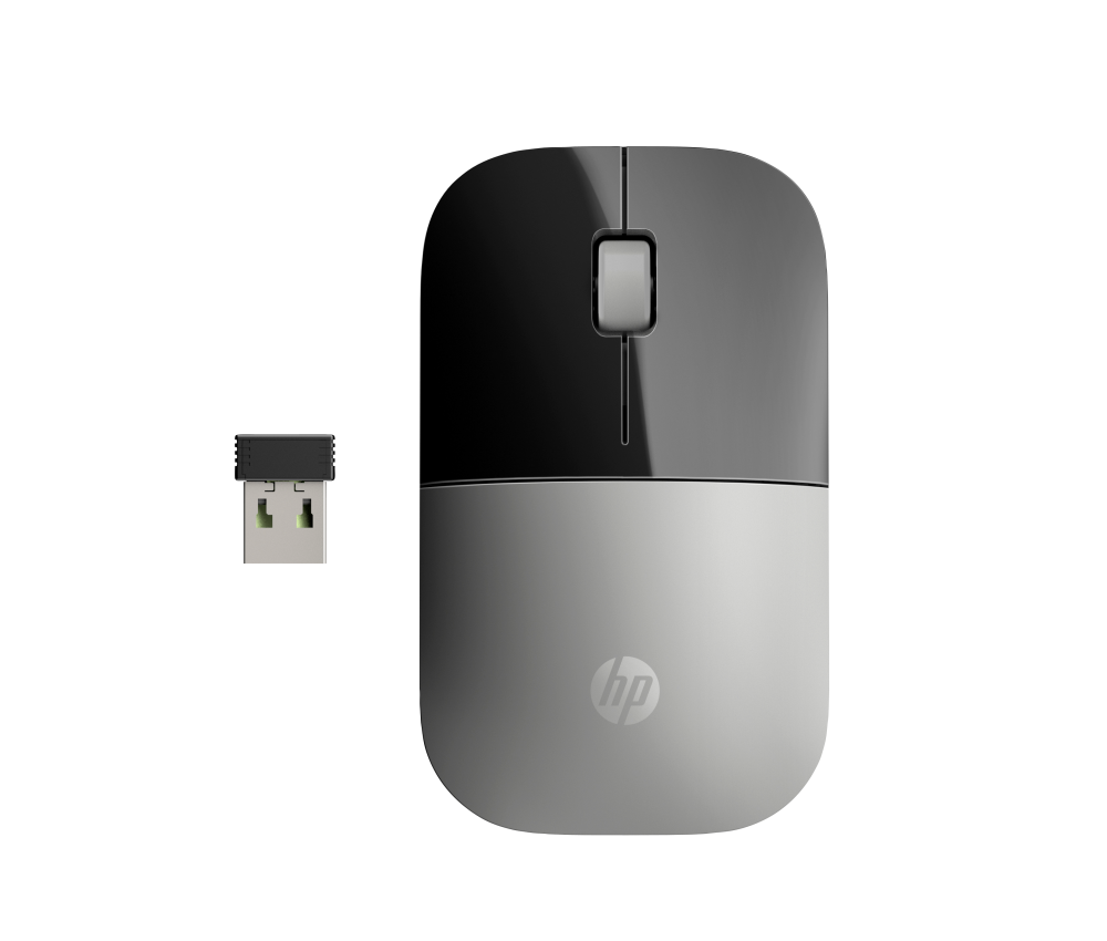 Mouse | HP 66Z09AA — Mouse Z3700, Inalámbrico, Óptico, 1.200DPI, RF Inalámbrico, Plata