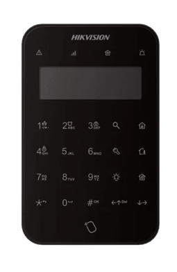 Teclados y Controles Remoto | HIKVISION DS-PK1-LT-WB/BLACK — Teclado DS-PK1-LT-WB, 24 Botones, RF inalámbrico