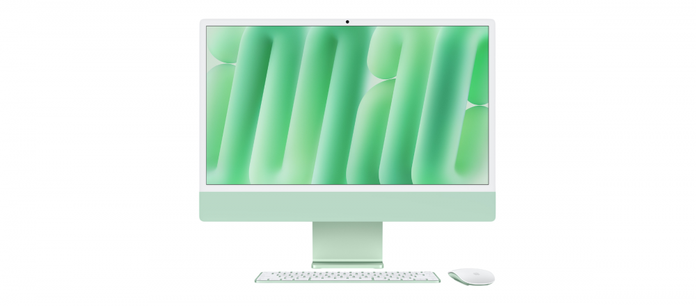 iMac | APPLE IM_M4_16GB_256GB_8N_8G_E7D9_24_VE — iMac Retina 24", M4 (CPU 8 Núcleos y GPU 8 Núcleos), 16GB, 256GB, Verde